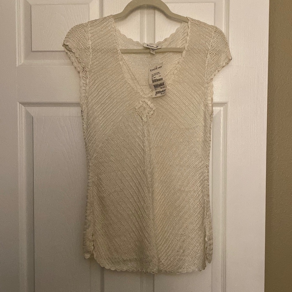 NWT!‎ BEBE Mesh Top